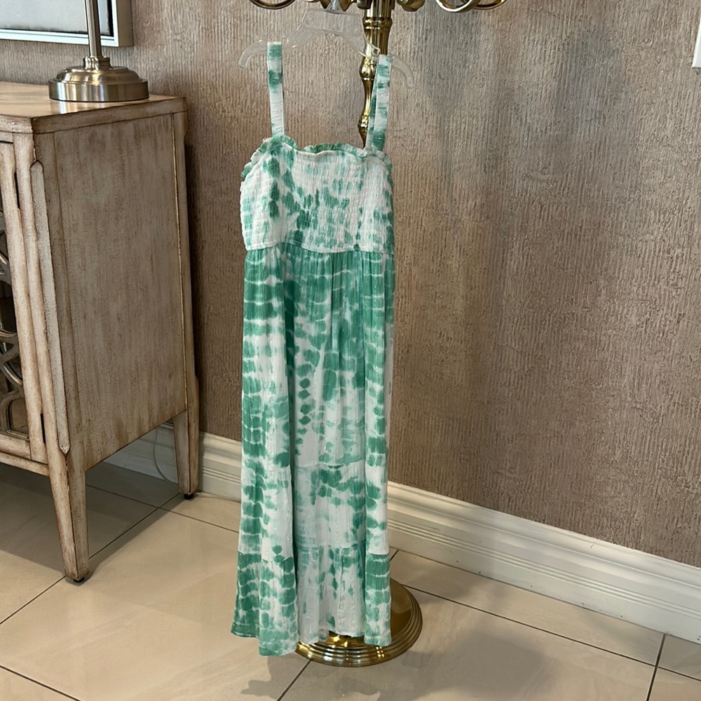 Girls long tie dye dress
